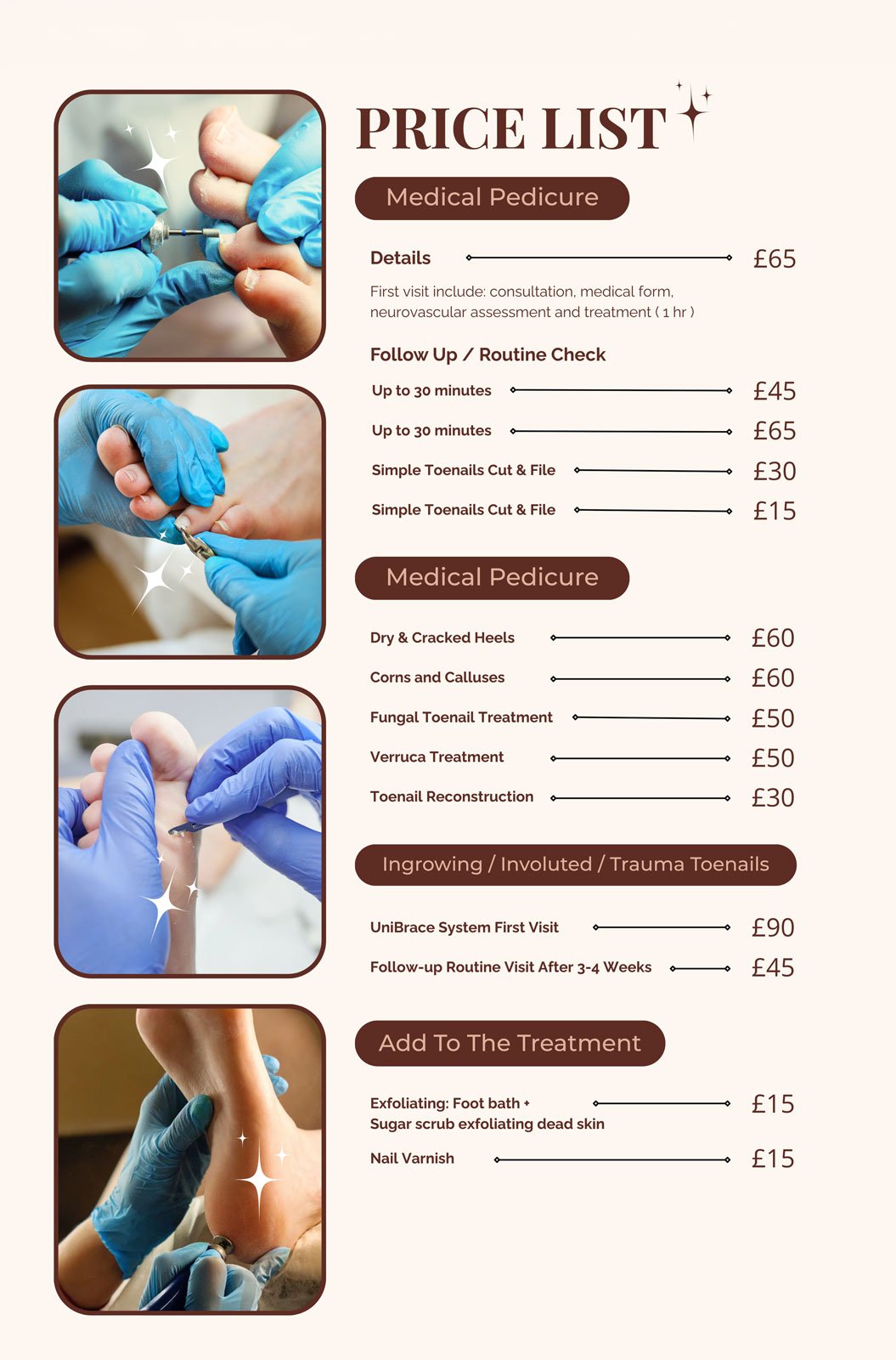 Foot Care Pricing Oxford