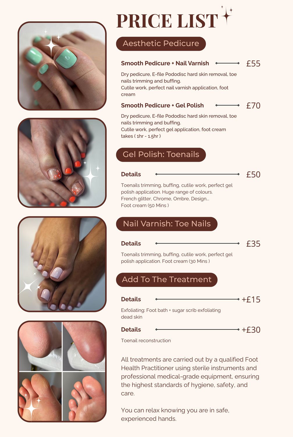 Foot Care Pricing Oxford